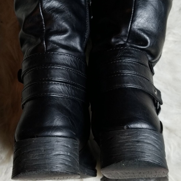 👢Anna Black Knee Boots - Picture 6 of 7